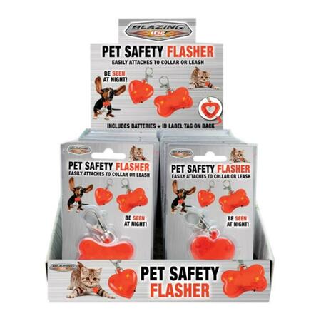 BLAZING LEDZ 900233 Pet Safety Flasher, 24PK 9264839